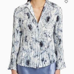 Vince Lilly Pleated Blouse size medium